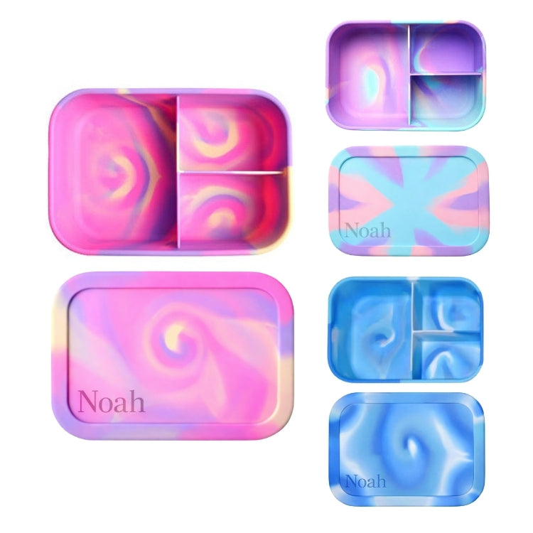 Tie-Dye lunchbox met naam personaliseren | Bento Broodtrommel