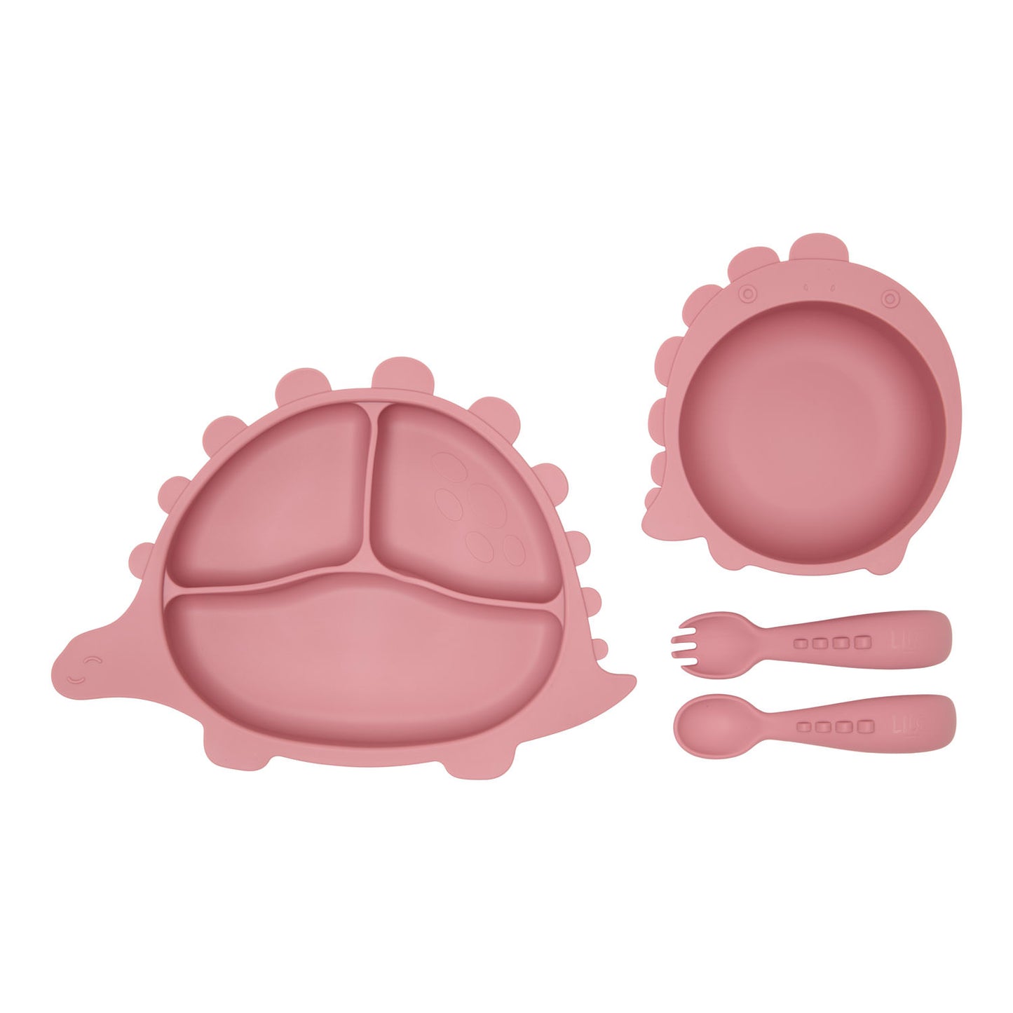 Dino serviesset donker roze - Lilo Favorites
