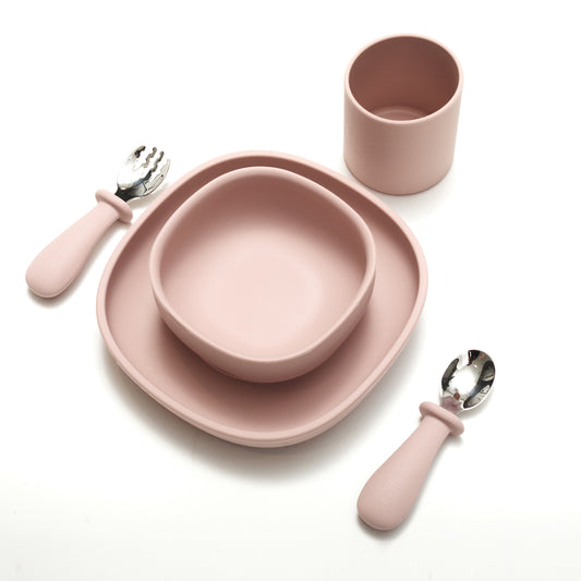Lilo basic tableware set light pink