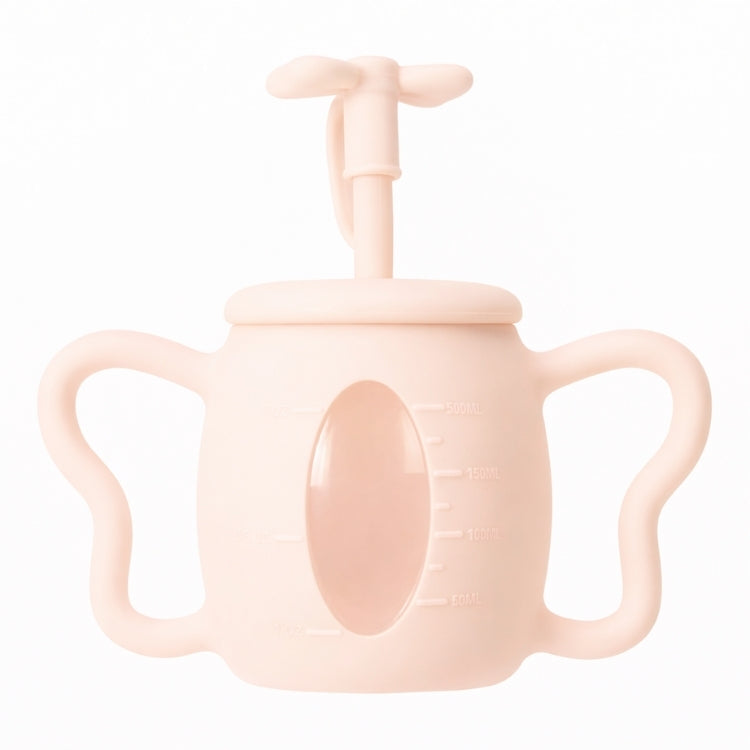 Strik drinkbeker zacht roze – Drinkbeker voor kinderen