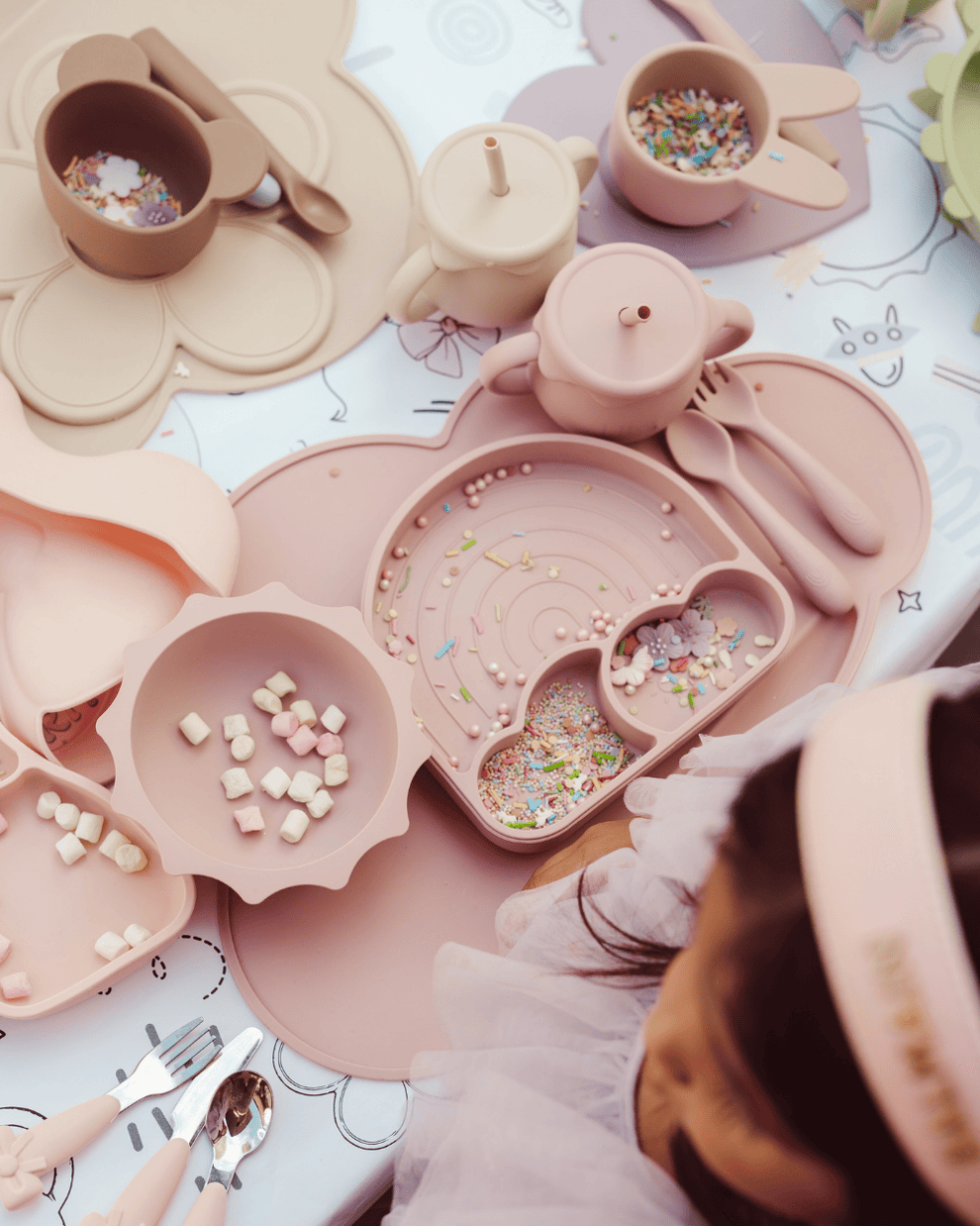 Regenboog kinderserviessets - Lilo Favorites