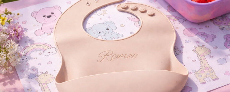 Kinderservies met naam of tekst personaliseren