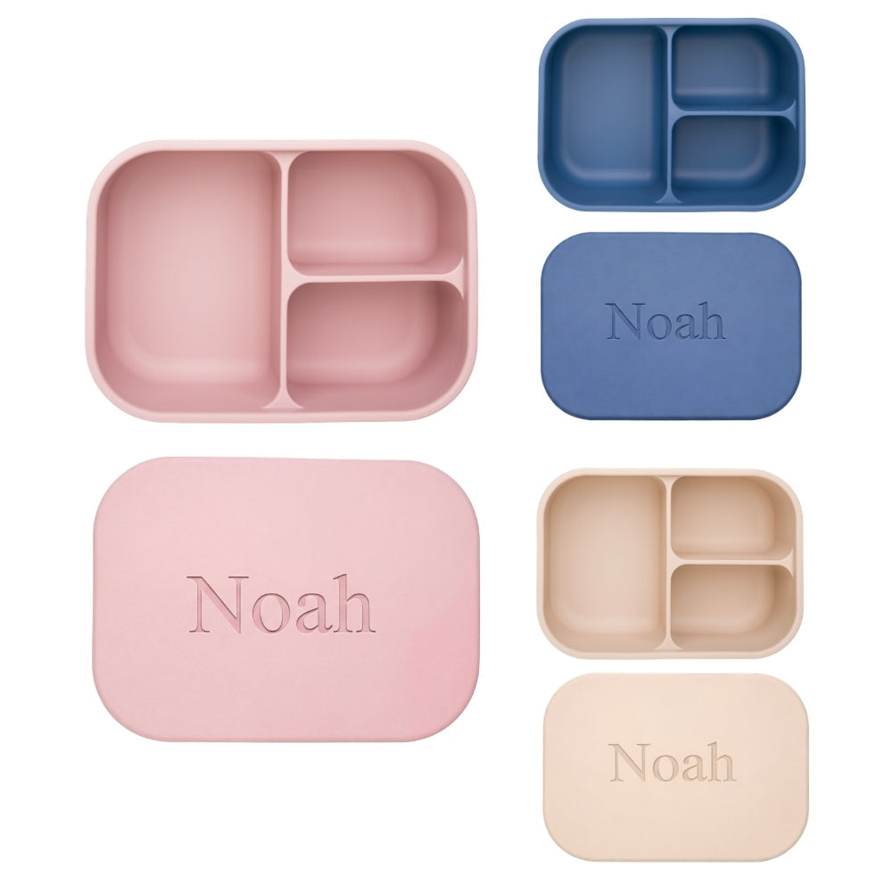 Silicone lunchbox with name