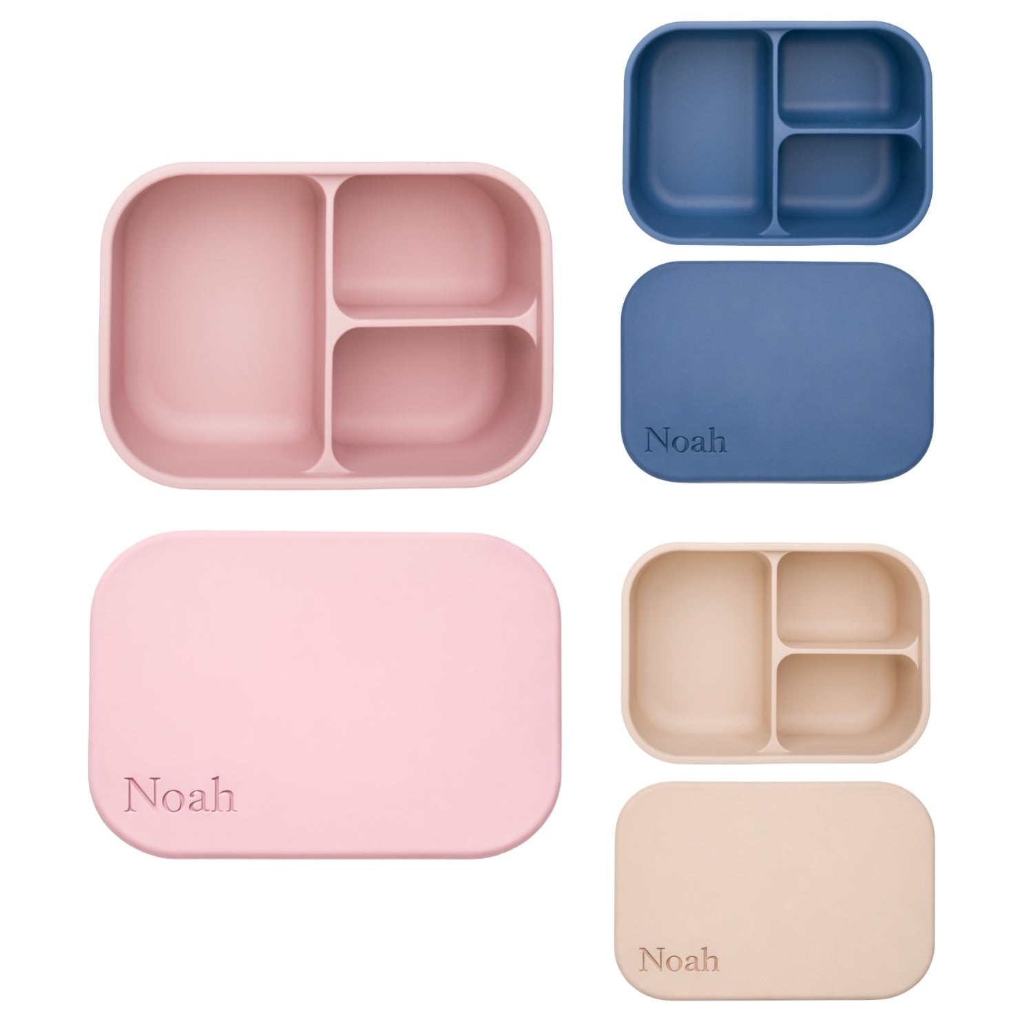 Siliconen lunchbox met naam | Siliconen lunchbox personaliseren