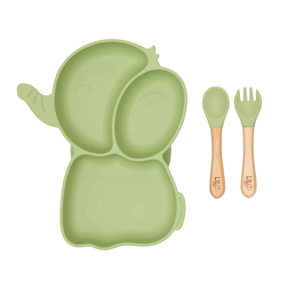 Olifant serviesset groen