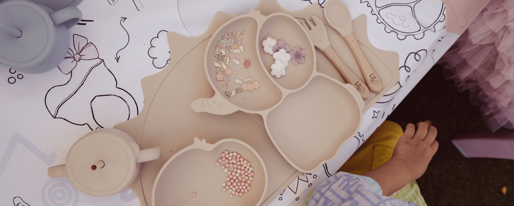 Olifant Kinder Serviessets – BPA-vrij & Siliconen