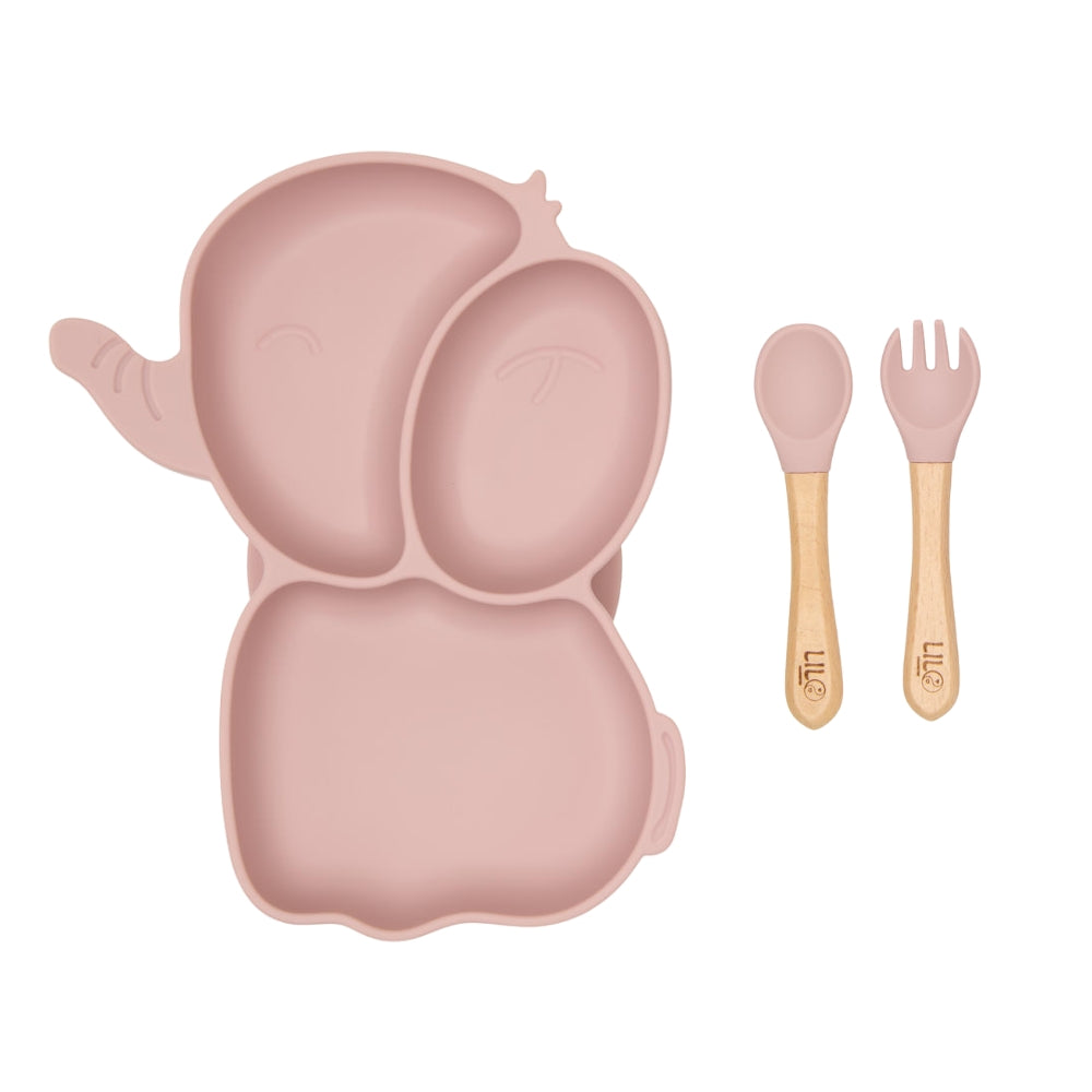 Olifant serviesset licht roze