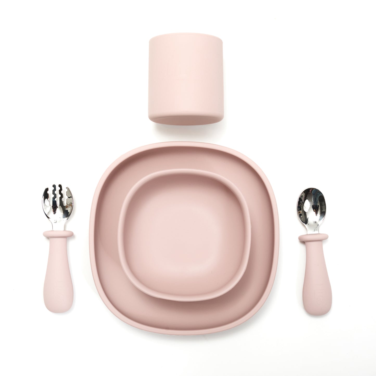 Lilo basic tableware set light pink