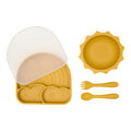 Rainbow dinnerware set yellow