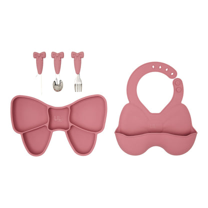 Complete strik serviesset donker roze - Lilo Favorites