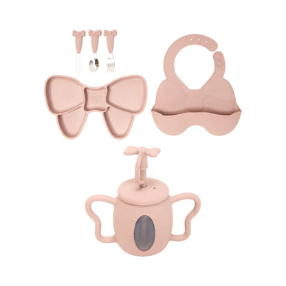 Complete strik serviesset licht roze - Lilo Favorites