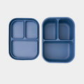 Blauw Siliconen Lunchbox met vakjes