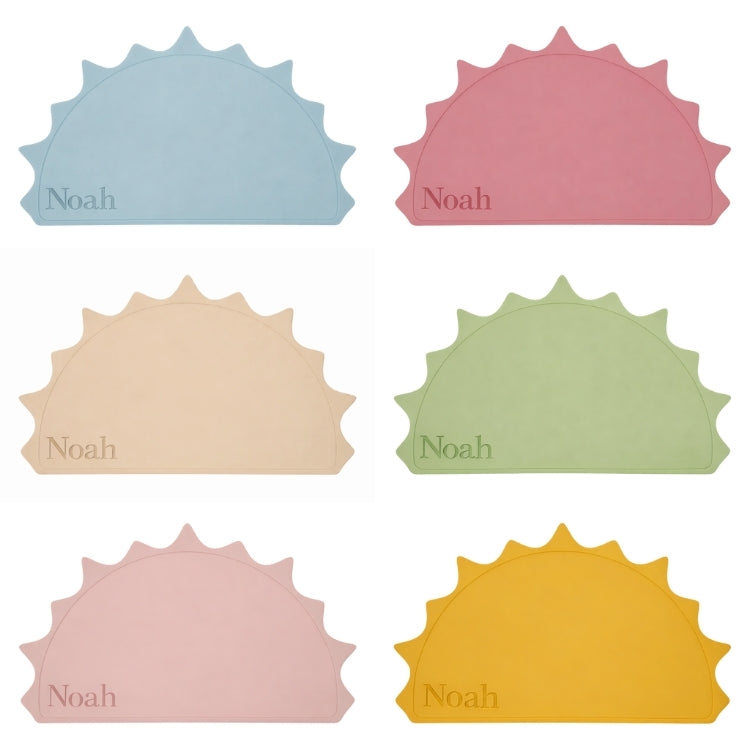 Zon placemat met naam personaliseren